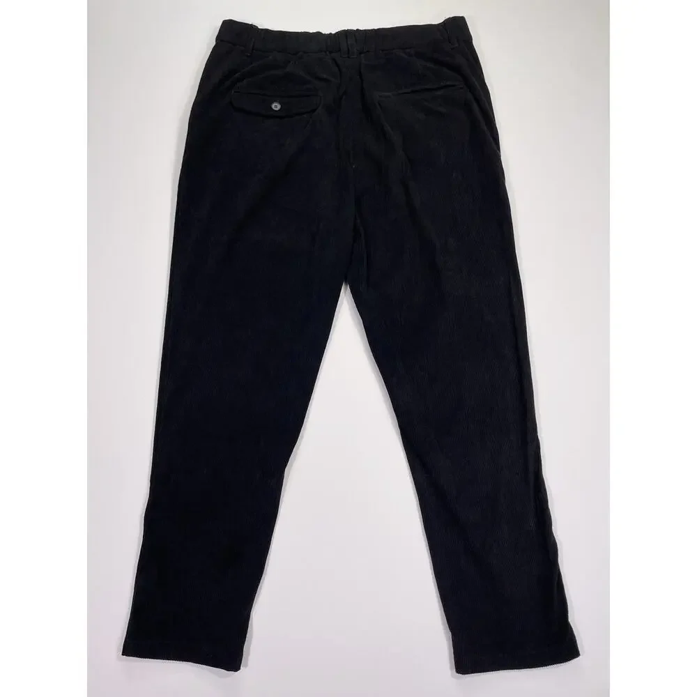 Kidoriman Corduroy Pants Men’s 33x26 Black NWT Casual Dress
